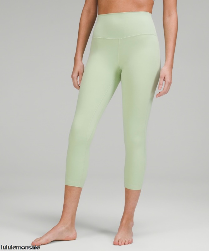 Lululemon Damen DELULU204 | Ausrichten High-rise Crop 23 Creamy Mint